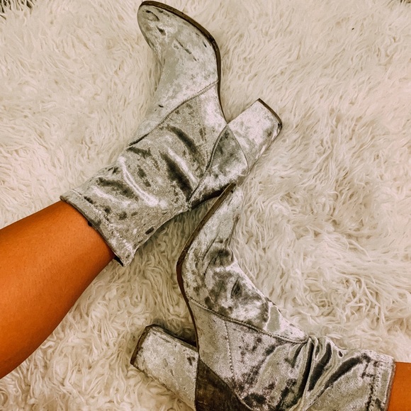 Forever 21 Shoes - Velvet Booties